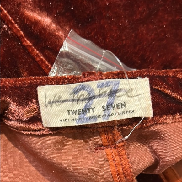 We The Free Free People Velvet Joggers with Billowy Silhouette. NEW. Boho - Picture 10 of 11